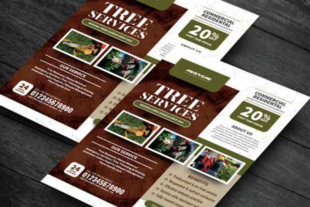 tree service printed flyers